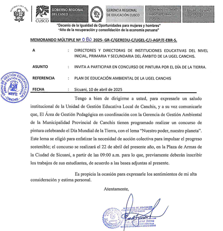 Invita a participar en concurso de pintura por el día de la tierra.