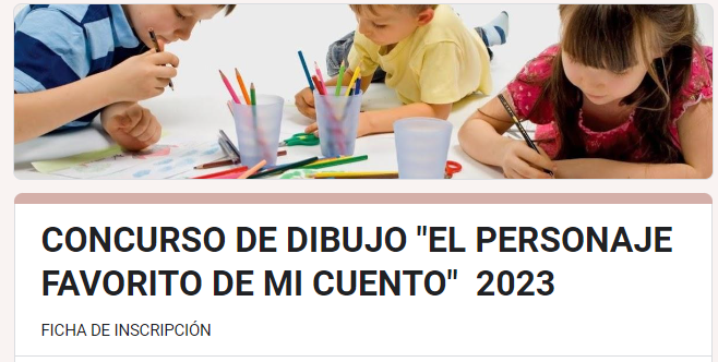 Read more about the article CONCURSO DE DIBUJO “EL PERSONAJE FAVORITO DE MI CUENTO”  2023