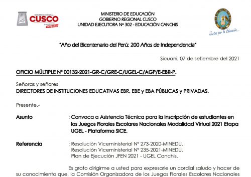 Oficio Multiple 132-2021-UGEL Canchis_AT Inscripcion JFEN Modalidad Virtual 2021_01